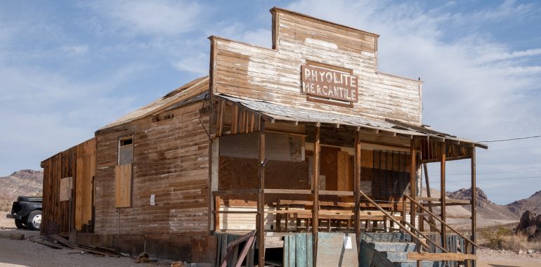 Rhyolite magasin abandoné ville fantome Nevada